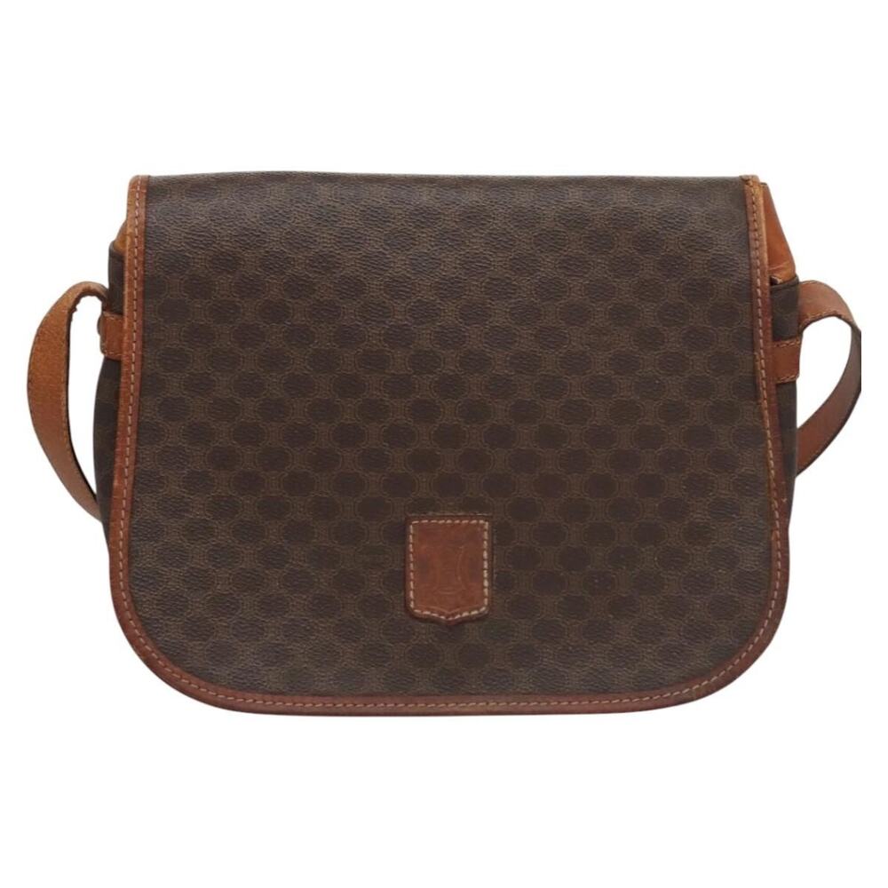 Celine Macadam Shoulder Bag Brown